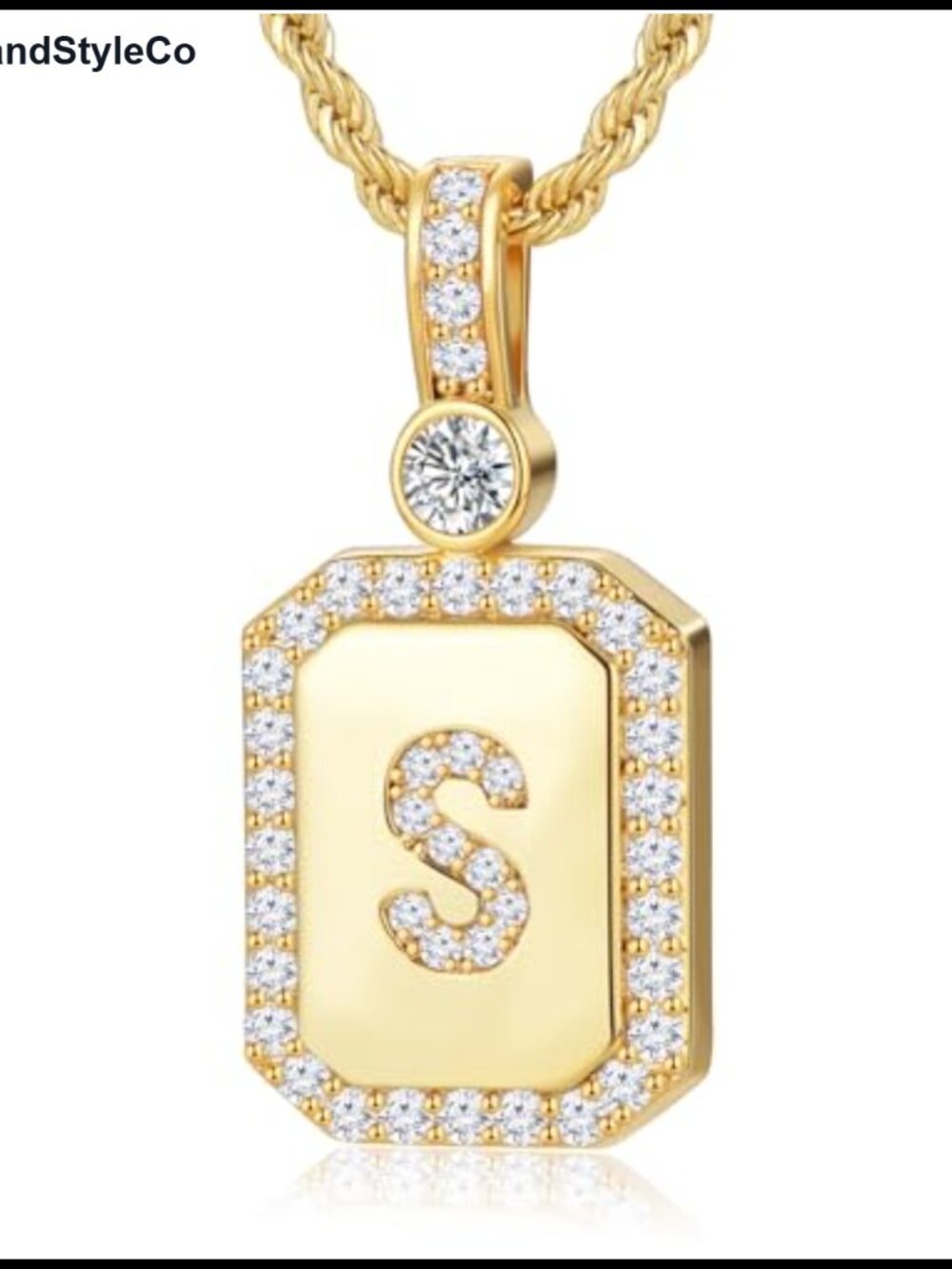 Initial Necklace for Women 24K Gold Filled Pendant Necklace Gift